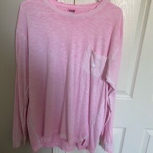 VS PINK long sleeve distressed t-shirt